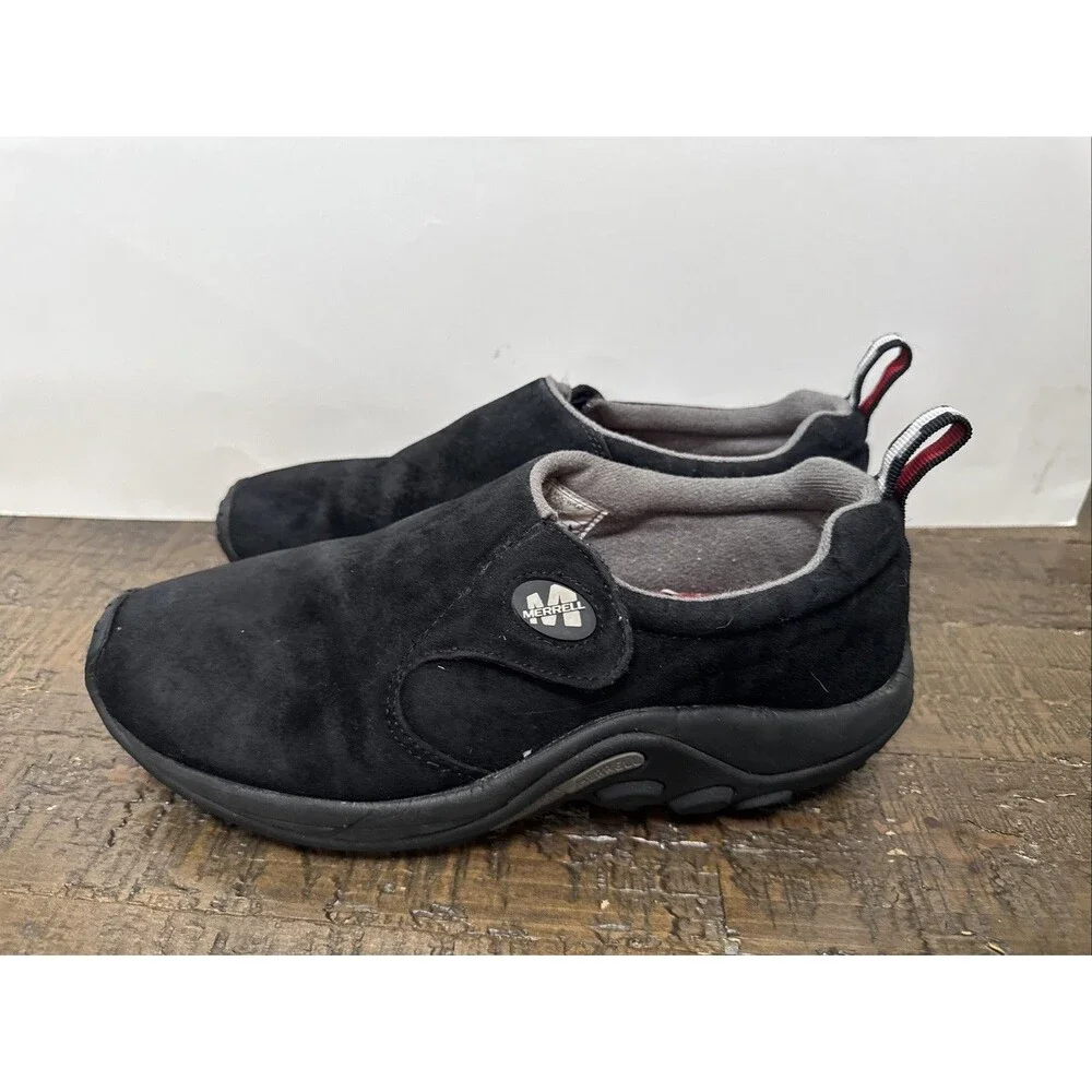 Merrell Men's Jungle Moc Black Size 9 Winter Snow Suede Leather